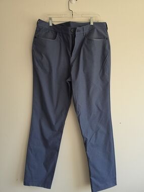 Neiman Marcus Public Rec Straight Slate Blue Pants Business Comfort 36 X 34